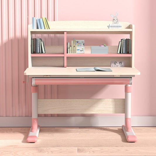 Height Adjustable Children Kids Ergonomic Study Desk 80cm Pink AU