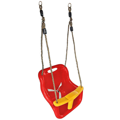 Lifespan Kids Baby Seat - Red & Yellow (Short Rope, 54cm)