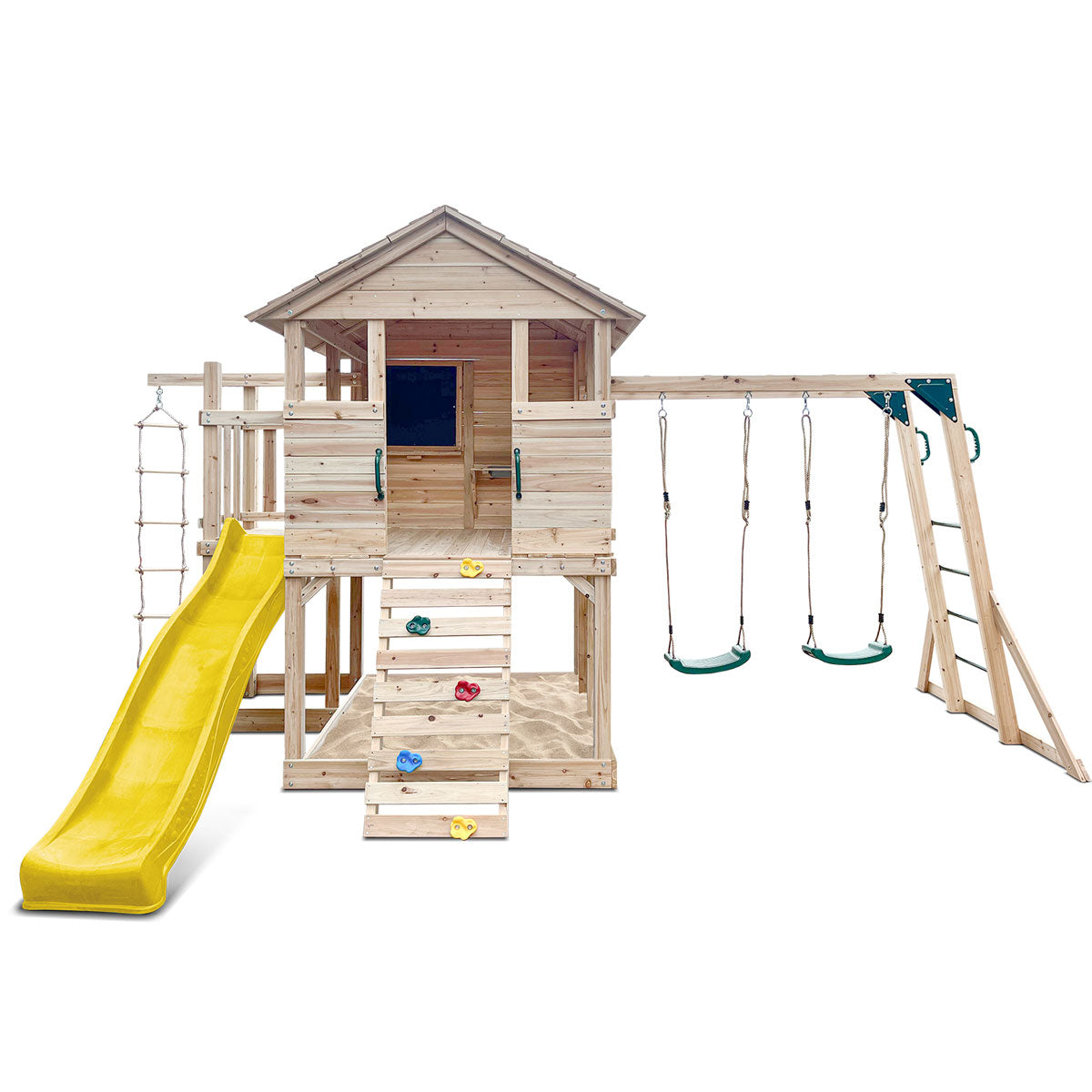 Lifespan Kids Kingston Cubby House with 2.2m Yellow Slide