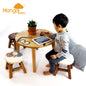 Mix Animal Table + 4 stools Set